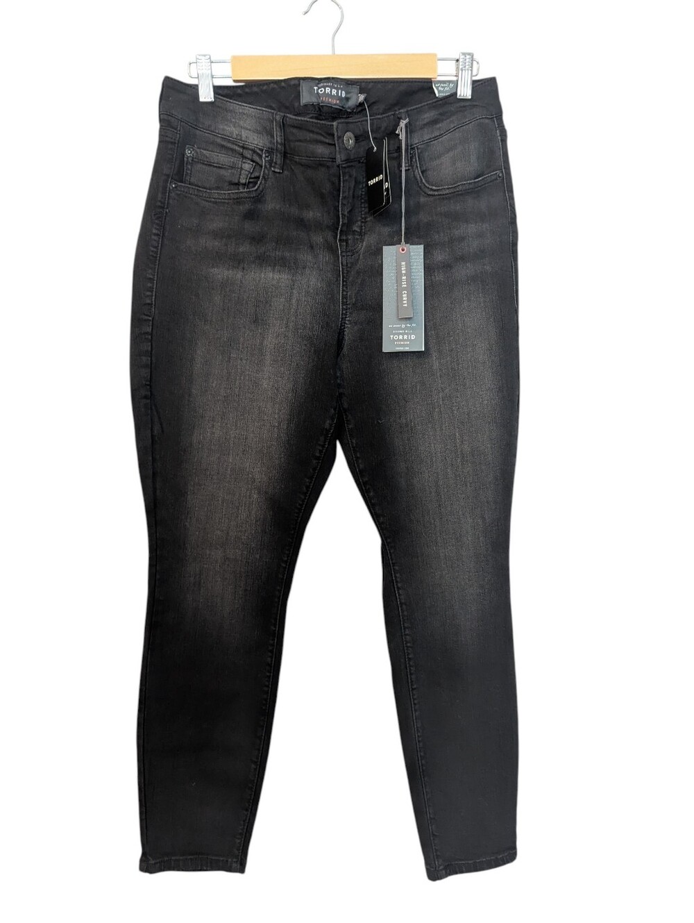 TORRID Premium Black Washed High-Rise Curvy Jeans Size 12